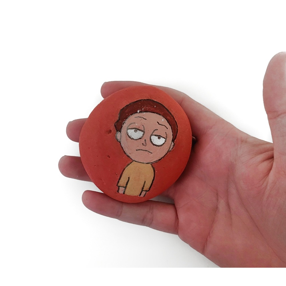 Endişeli Çocuk Morty Taşı